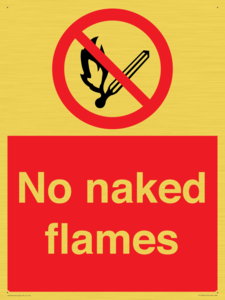 No naked flames